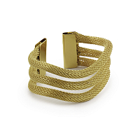 Кольцо для салфетки Трипл 5*4,5*2,5см золотой