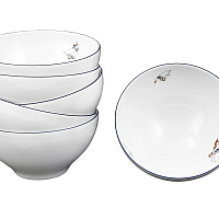 Набор салатников 16см 6шт Гуси