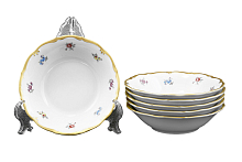 Набор салатников 16см 6шт Мейсенский цветок Queen's Crown