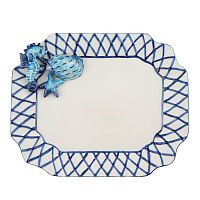Блюдо 37*30см Морской конек Annaluma