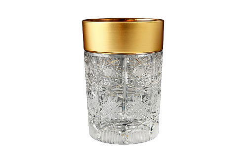 Набор стаканов 180мл 6шт хрусталь с золотом Фелиция Crystal HeArt