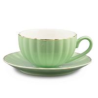 Набор чайных пар 200мл 6шт зелёный Доляна  