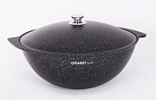 Казан для плова 9л со стекл. крышкой Granit ultra Original