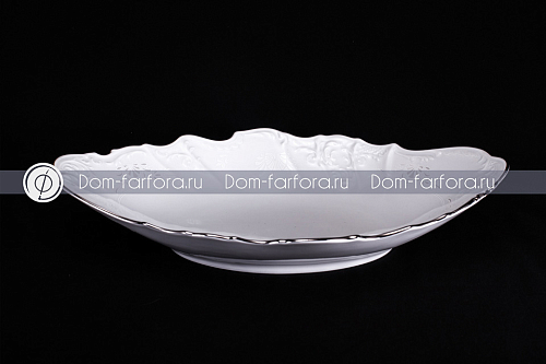 Блюдо для хлеба 34см Платиновый узор Блюдо для хлеба 34см Платиновый узор