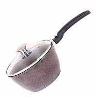 Ковш 1,5л со с/ручкой и со стекл. кр Кофейный мрамор Кукмара