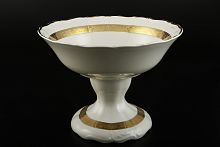 Фруктовница 25см н/н Золотая лента слоновая кость Мария Луиза Thun