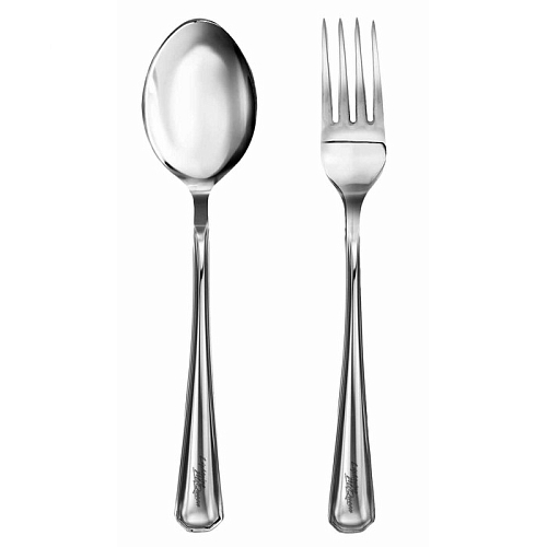 Набор детских столовых приборов (вилка и ложка) Тачки