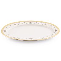 Блюдо овальное 24см Constanza Creme Primavera Gold Falkenporzellan