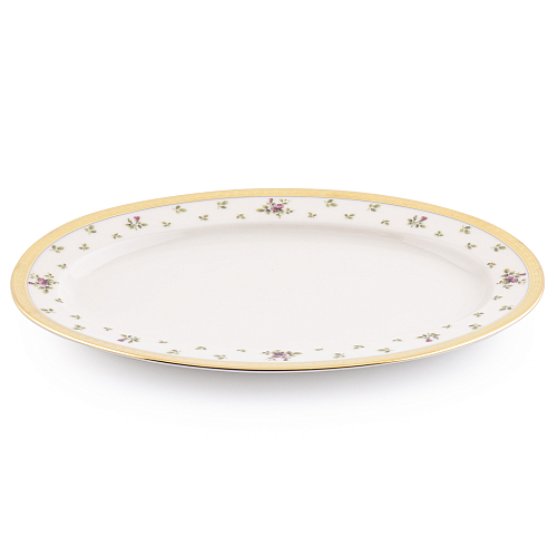 Блюдо овальное 24см Constanza Creme Primavera Gold Falkenporzellan Блюдо овальное 24см Constanza Creme Primavera Gold Falkenporzellan