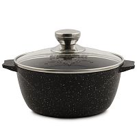 Кастрюля 2л с крышкой Гранит Black Induction Pro Мечта