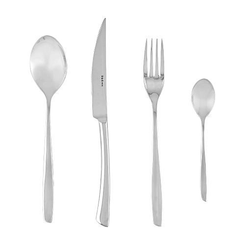 Набор столовых приборов 24пр Glamour Shine Steel Domus Design