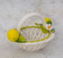 Корзинка декоративная 20см Лимоны Orgia