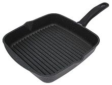 Сковорода гриль квадр 26*26см со с/крышкой Гранит Star Мечта