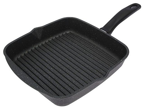 Сковорода гриль квадр 26*26см со с/крышкой Гранит Star Мечта