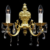 Светильник 2 свечовый золото Royal Bohemia