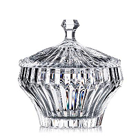 Конфетница 19см с крышкой хрусталь Crown Jewel Rogaska