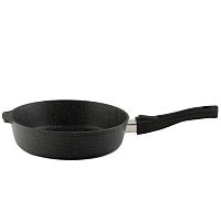 Сковорода 24см с/ручкой Granit Black Кукмара
