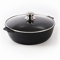 Жаровня 6л 32см Гранит Black Мечта
