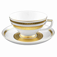 Набор чайных пар 155мл 6шт Constanza Creme Gold 9321 Falkenporzellan 
