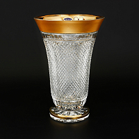 Ваза 305мл хрусталь с золотом Max Crystal