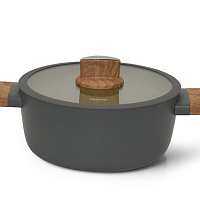 Кастрюля 20*8,5см 2,24л со стеклянной крышкой Aria