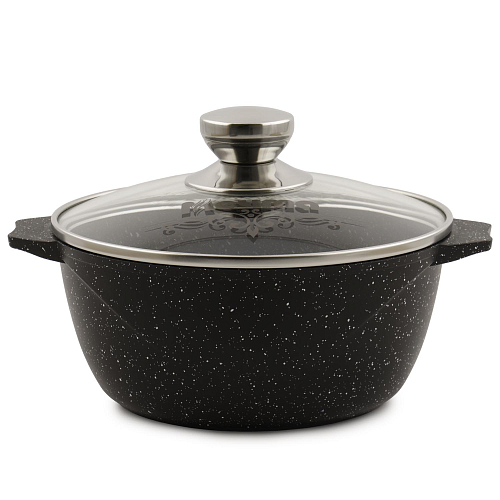 Кастрюля 2л с крышкой Гранит Black Induction Pro Мечта