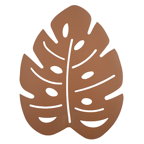 Салфетка сервировочная на стол 46*35см Лист коричневый