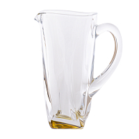 Графин 1,1л 6шт Quadro Amber Crystalite Bohemia