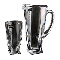 Набор 7пр графин и стаканы 350мл Quadro Crystalite Bohemia