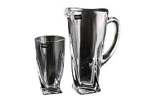 Набор 7пр графин и стаканы 350мл Quadro Crystalite Bohemia