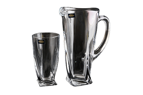 Набор 7пр графин и стаканы 350мл Quadro Crystalite Bohemia Набор 7пр графин и стаканы 350мл Quadro Crystalite Bohemia