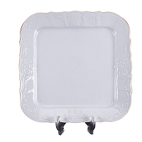 Поднос 26см Белый узор (6шт кор) Bernadotte