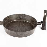 Сковорода 28см со съем ручк Хозяюшка природный камень Алита