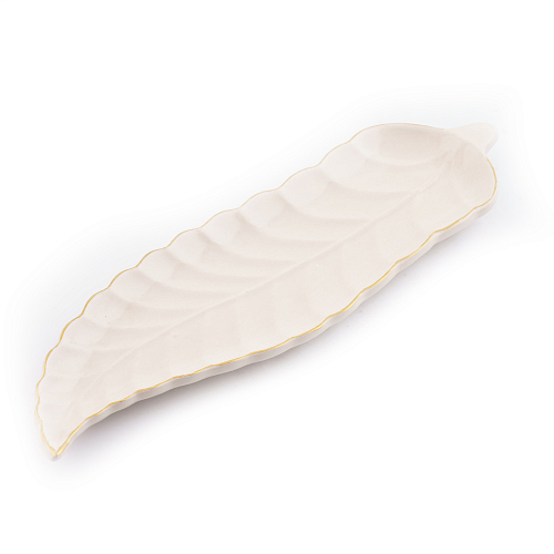 Блюдо сервировочное лист Cream Блюдо сервировочное лист Cream