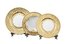 Набор тарелок 18пр Natalia Creme Gold Falkenporzellan 