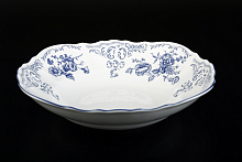 Салатник 25см Синие розы (3шт кор)