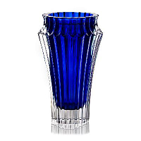Ваза 25см хрусталь Crown Jewel, синяя Rogaska