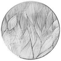 Салфетка сервировочная плейсмат 38см Аjouré серебро Nouvelle Daily