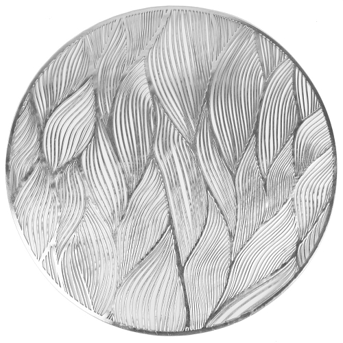 Салфетка сервировочная плейсмат 38см Аjouré серебро Nouvelle Daily