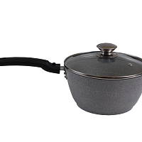 Ковш 1,5л со с/ручкой со стекл. кр Светлый мрамор Кукмара