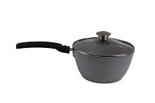 Ковш 1,5л со с/ручкой со стекл. кр Светлый мрамор Кукмара