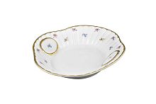 Блюдо для хлеба 35см рельефное Мейсенский цветок Queen's Crown