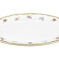 Селедочница 25см Мейсенский цветок Queen's Crown