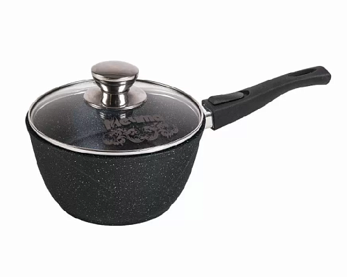 Ковш 1,7л со с/ручкой Гранит black Мечта