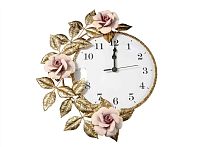 Часы Розовые цветы Rozaperla