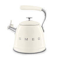 Чайник со свистком 2,3л Smeg кремовый Стиль 50-х гг