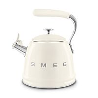 Чайник со свистком 2,3л Smeg кремовый Стиль 50-х гг