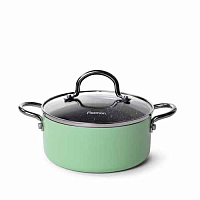 Кастрюля 16*7см 1,3л с крышкой (алюминий) MINI CHEF Fissman
