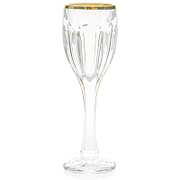 Набор фужеров 50мл 6шт Safari Golden Rim AS Crystal