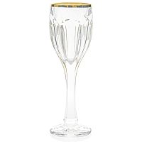 Набор фужеров 50мл 6шт Safari Golden Rim AS Crystal